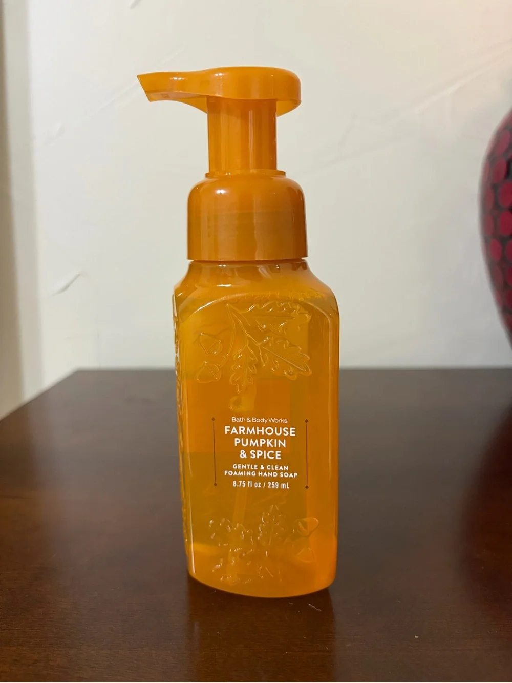 Bath & Body Works Farmhouse Pumpkin & Spice Foaming Soap and 3 Wick Candle